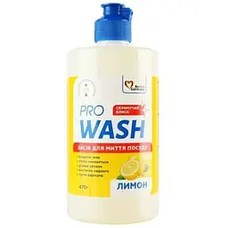 Засіб для миття посуду PRO WASH 470мл Лимон