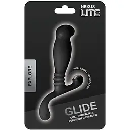 Масажер простати Nexus Glide Black для новачків ультрастимулюючий з масажером промежини - мініатюра 2