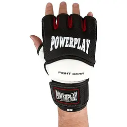 Рукавиці для MMA Power Play 3075, Black/White - L - мініатюра 3
