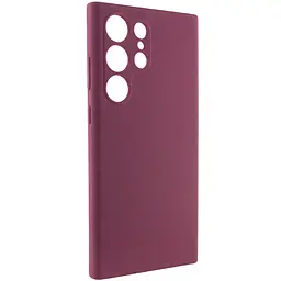 Чохол Silicone Cover Lakshmi Full Camera (AAA) для Samsung Galaxy S23 Ultra Бордовий / Plum - мініатюра 2