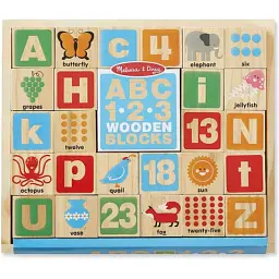 Кубики Melissa&Doug Цифры / Буквы (MD2253)