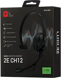 Гарнітура для ПК 2E CH12 Mono On-Ear USB (2E-CH12MU) - мініатюра 7