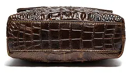 Сумка чоловіча з тисненням під крокодила 14698 Vintage коричнева - мініатюра 8