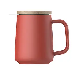 Чашка-заварник U Brewing Mug Wood, 500 мл - Білий - мініатюра 7
