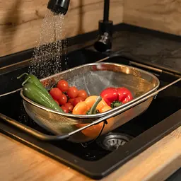 Друшляк-сито на раковину для миття продуктів 36*25*10.5 см Zhongjing HP-19-18-L - мініатюра 25