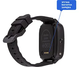 Дитячий смарт-годинник AmiGo GO008 MILKY GPS WIFI (Black) [61000] - мініатюра 4