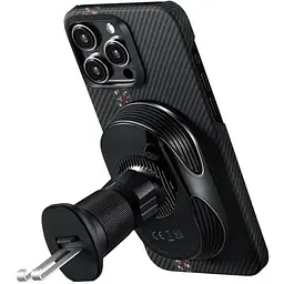 Автотримач Pitaka MagEZ Car Mount Pro 2 Qi2 Car Vent Black (CM2402N) - мініатюра 5