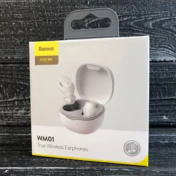 Навушники Baseus Encok True Wireless Earphones WM01 чорні - мініатюра 2