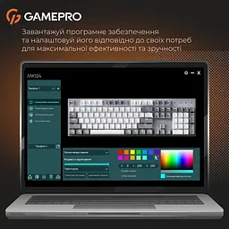 Клавіатура дротова GamePro Genesis Metallic Outemu Red Swithes USB Gray (MK144G) - мініатюра 11