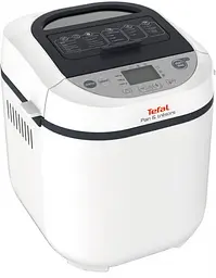 Tefal Хлібопічка Pain&Tresor Pain&Tresor 700Вт програм-1 максиальна вага -1 кг форма-прямокутник пластик білий