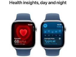 Смарт-годинник Apple Watch Series 10 GPS 46mm Silver Alu. Case w. Denim Sport Band - M/L (MWWM3) - мініатюра 5