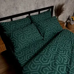 Набір наволочок Moon&Star Бязь Gold Люкс Emerald Maze 50х50 см 2 шт - мініатюра 2