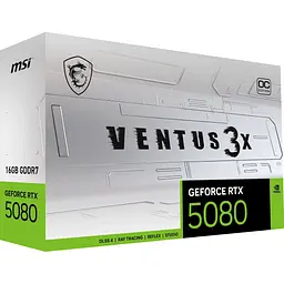 Відеокарта MSI GeForce RTX 5080 16GB VENTUS 3X OC White (G5080-16V3CW) UA [127249] - мініатюра 11
