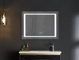 Дзеркало Mixxus Style MR03-70x50 (годинник, LED-підсвічування, антизапотівання) MI6006 - мініатюра 9