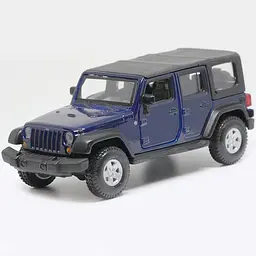 Колекційна металева модель позашляховика Bburago Jeep Wrangler Unlimited Rubicon серії Street Fire 1:32 - мініатюра 3