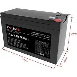 Акумулятор Cyclen 12.8V 6AH LiFePo4 - мініатюра 6