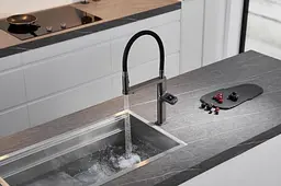 Змішувач для кухні сенсорний на дві води графітовий Nett AG-43 Графіт - мініатюра 6