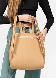 Жіночий рюкзак Sambag Trinity MZO Бежевий 34 х 31 х 15 см (28309026) - мініатюра 9