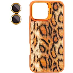Чохол Epik TPU+PC Wild Leopard with MagSafe and Lens для Apple iPhone 13 / 14 (6.1) Orange - мініатюра 3