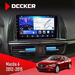 Штатна магнітола Mazda 6 2012-2015 Decker D9-006 4x64, 4G Decker (НФ-00003686)