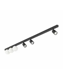Світильник поворотний, спот TK Lighting 10003 Vox GU10+G9 6x10+6W IP20 Bk