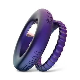 Ерекційне кільце Hueman Jupiter Vibrating Cock and Ball Ring 3.2 см (фіолетовий) - мініатюра 6