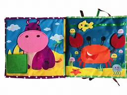 Текстильна розвиваюча книга для малят Bambini "Щеня" 403655 - мініатюра 6