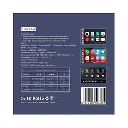Адаптер 3в1 CarlinKit TBox Plus 4/64Gb 4G/LTE GPS Android 13 для бездротового Apple CarPlay або Android Auto - мініатюра 12