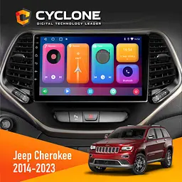 Штатна магнітола Jeep Cherokee 2014-2023 Cyclone C10-001 2x32 CPL Cyclone (НФ-00008825)