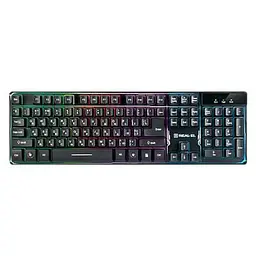 Клавіатура REAL-EL 8700 Gaming Backlit Black (EL123100015)