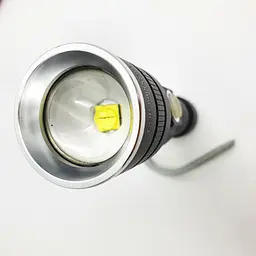 Ліхтар акумуляторний світлодіодний ручний із зумом 18650 battery BL 611 P50 чорний - мініатюра 5
