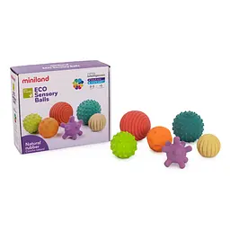 Набір сенсорних м'ячиків Miniland Sensory Balls, різнобарвний - мініатюра 2