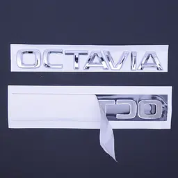 Емблема напис Octavia скотч 3М 178 x 24 мм роздільна Польща (5E0 853 687 2ZZ)