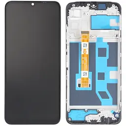 Дисплей Oppo A17/A17k чорний, оригінал PRC, з рамкою