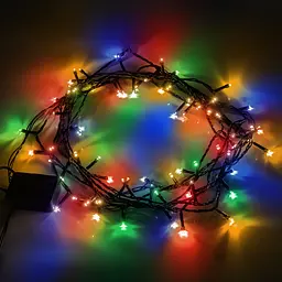 Електрогірлянда Yes! Fun нитка 70 LED 8 режимів миготіння 4.9 м різнокольорова (974844) - мініатюра 4