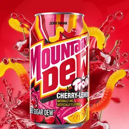 Газований напій Mountain Dew Zero Sugar Trolli Candy Cherry Lemon 355 мл - мініатюра 2