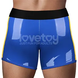 Трусики для страпона LoveToy Chic Strap-On Shorts, 32-35 (синій) - мініатюра 3