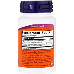 Лютеїн і зеаксантин Now Foods Lutein & Zeaxanthin 60 гелевих капсул - мініатюра 2