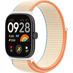 Ремінець ArmorStandart Nylon Loop для Xiaomi Mi Band 8 Pro/9 Pro / Redmi Watch 4/5 Orange Beige (ARM73976) [145805]