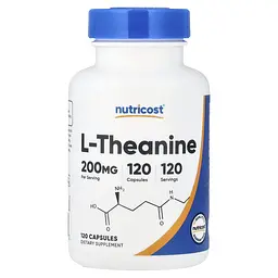 L-теанін Nutricost L-Theanine 200 мг 120 капсул