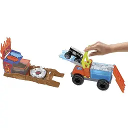 Ігровий набір Monster Truck Hot Wheels Пожежний порятунок Зміни колір (HPN73) - мініатюра 2