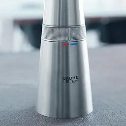 Змішувач для кухні з висувним виливом Grohe Zedra SmartControl 31593DC2, Хром - мініатюра 5