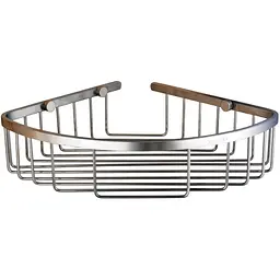 Полиця одинарна кутова Globus Lux SS 8499, Хром матовий