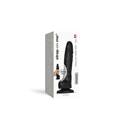 Фалоімітатор Strap-On-Me Sliding Skin Realistic Dildo M 18.5 см чорний - мініатюра 9