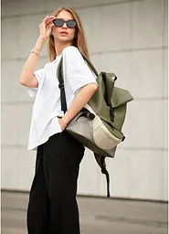 Жіночий рюкзак Sambag RENEDOUBLE хакі 37 x 31 x 14 см (27151119r) - мініатюра 3