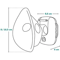 Ультразвуковий небулайзер Lionelo Nebi Air Mask білий (LO-NEBI AIR MASK) - мініатюра 12