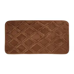 Набір килимків у ванну кімнату Elegant Lines 2 штуки 40*50 / 50*80 см бавовняних коричневий Colorful Home 534-26-40BR - мініатюра 2
