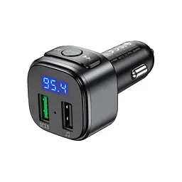 FM модулятор HOCO E67, Black, Box - мініатюра 6