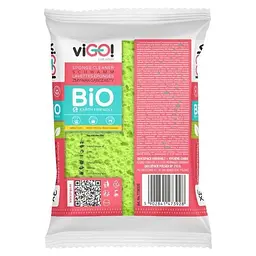 Губки кухонні целюлозні viGO! Bio, 3 шт. - мініатюра 2