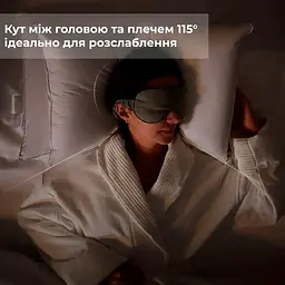 Двоярусна подушка ортопедична біла, подушка для сну на спині ДуоРелакс 40x68 см DoubleDeck - мініатюра 3